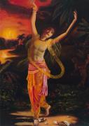 arte Vedica, mostra di quadri al festival dell'oriente, India, Krishna, radha